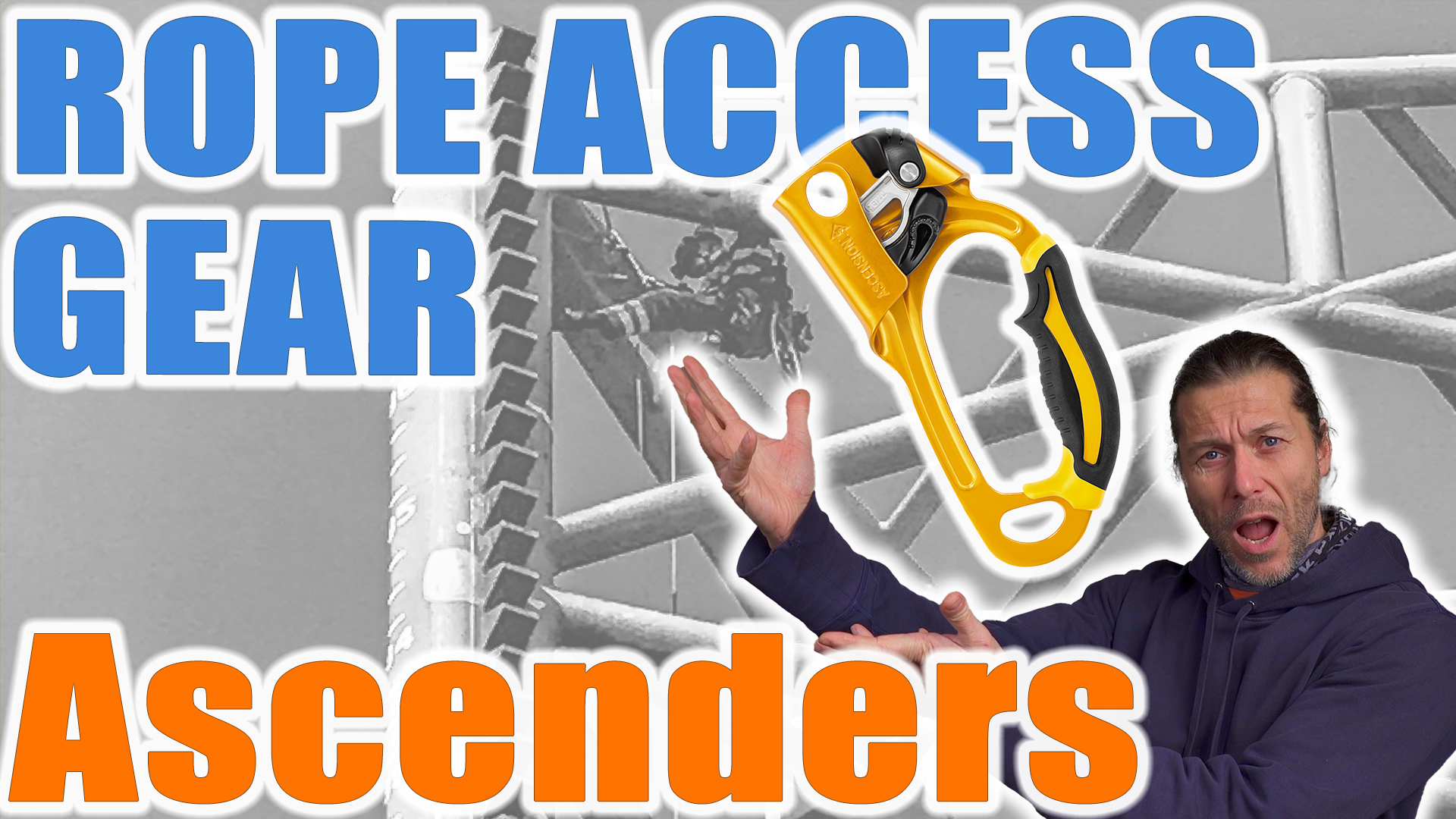 Rope access ascender